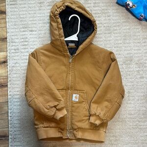 Carhartt Kids Tan Hooded Sweatshirt